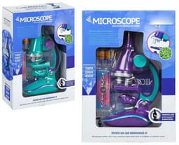מיקרוסקופ מדעי כולל אורות שקופיות ואביזרים