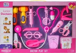 ערכת רופא מפוארת ורודה 16 חלקים