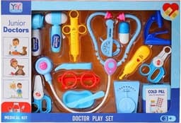 ערכת רופא מפוארת כחולה 16 חלקים