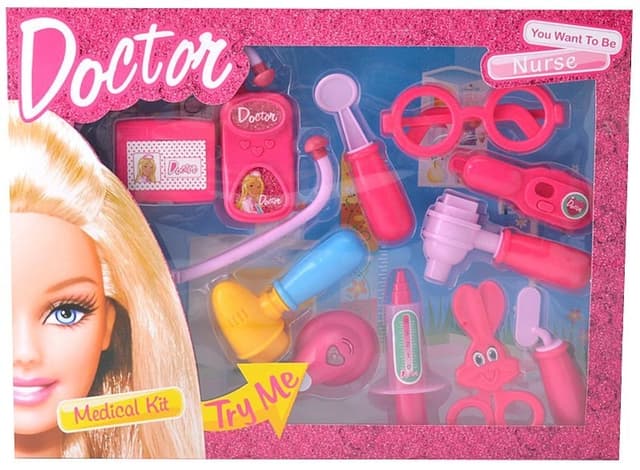 ערכת רופא מפוארת כחולה 10 חלקים