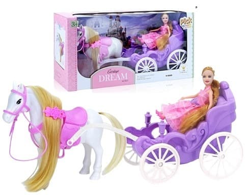 סוס כרכרה כולל בובה