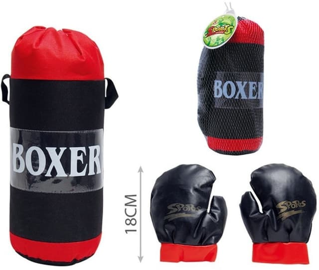 שק אגרוף BOXER גודל 35 ס"מ כולל זוג כפפות