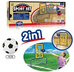 שער כדורגל וקליעה צלחת מעופפת 1/2 גודל שער 115 ס"מ