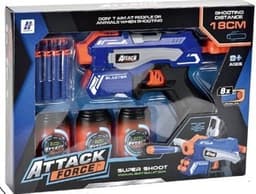 אקדח חצים קליעה למטרה כולל כוונת 8 חצים ו 3 פחיות