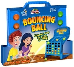 משחק 4 בשורה כדורים מתגלשים בקופסת מזוודה