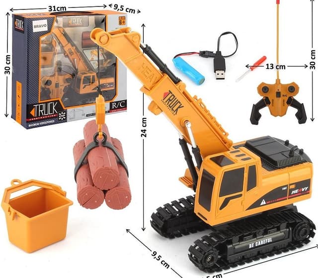 מנוף הרמה שלט מרים בולי עץ 4 כיוונים כולל אורות ומוזיקה כולל מטען USB