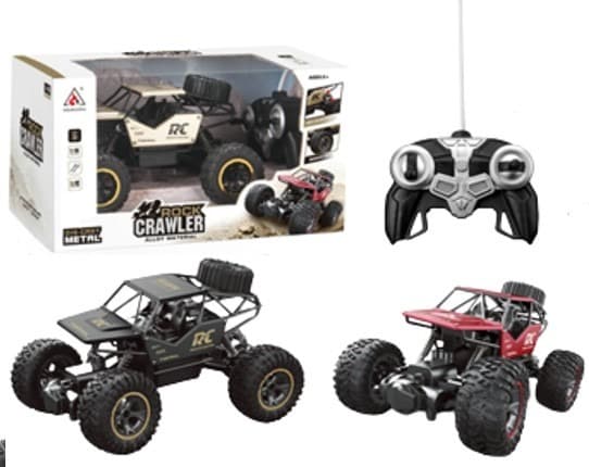 מכונית באגי שלט מתכת 4 כיוונים גודל 18 ס"מ כולל מטען USB