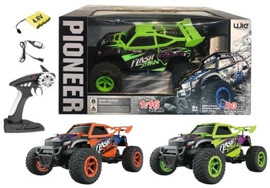 מכונית שלט מהירה נוסעת 20 קמ"ש 4 כיוונים גודל 30 ס"מ כולל מטען USB