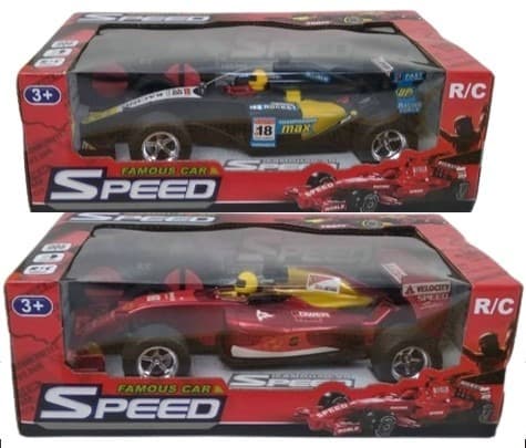 מכונית פורמולה שלט 4 ערוצים שחור ואדום