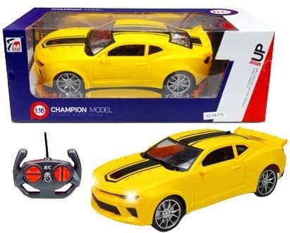 מכונית שלט CHAMPION דגם שברולט קאמרו 4 כיוונים גודל 1:16