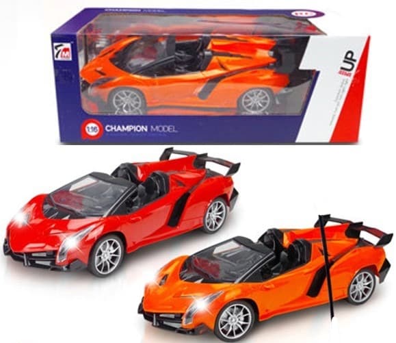 מכונית שלט CHAMPION דגם למבורגיני קבריולט 4 כיוונים גודל 1:16