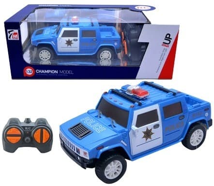 מכונית שלט CHAMPION דגם המר משטרה 4 כיוונים גודל 1:32