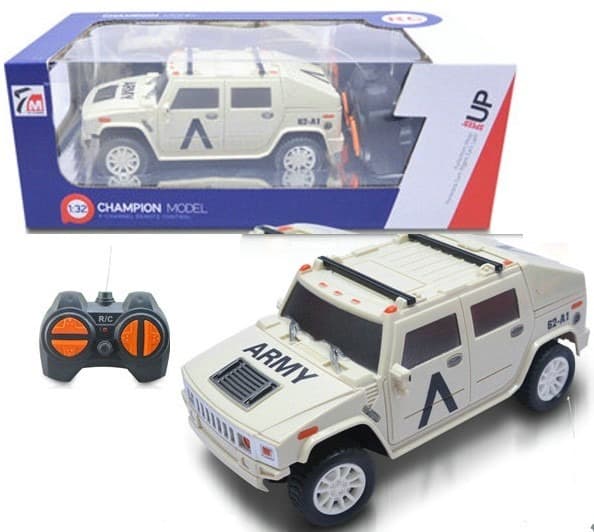 מכונית שלט CHAMPION דגם המר צבאי 4 כיוונים גודל 1:32