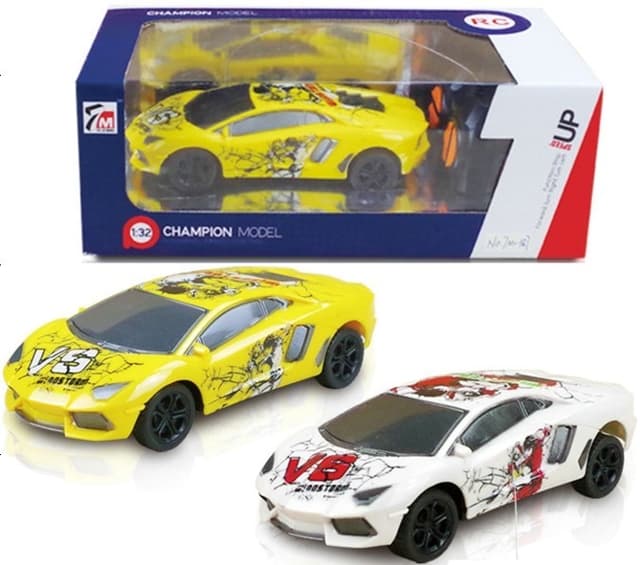 מכונית שלט CHAMPION דגם למבורגיני גרפיטי 4 כיוונים גודל 1:32