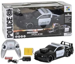 מכונית פורד מוסטנג שלט שחורה 4 כיוונים כולל מטען USB