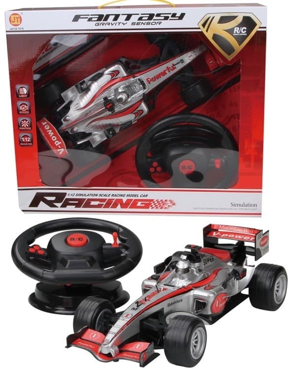 מכונית פורמולה מרוץ כולל מעמד הגה שלט גדול 4 כיוונים כולל מטען USB