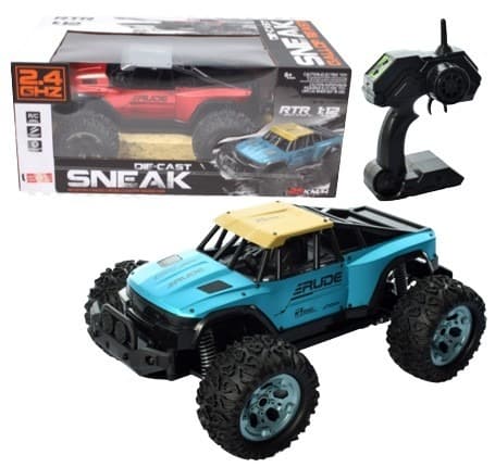 מכונית טנדר שלט מתכת מהירות 25 קמש 4 כיוונים גדול 34 ס"מ