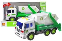 משאית זבל כולל צלילים ואורות גודל 26 ס"מ כולל סוללות