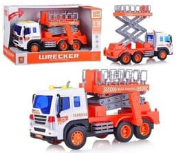 משאית במת הרמה כולל צלילים ואורות גודל 26 ס"מ כולל סוללות