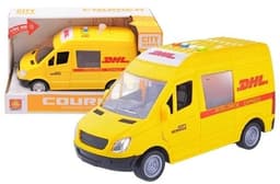 מכונית משלוחים DHL כולל צלילים ואורות גודל 22 ס"מ כולל סוללות