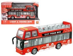 אוטובוס פותח דלתות כולל צלילים ואורות גודל 28 ס"מ כולל סוללות