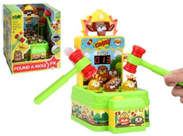 הכה את החפרפרת כולל ספירה דיגיטלית ופטיש