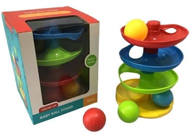 משחק סובב את הכדור לתינוק כולל 3 כדורים