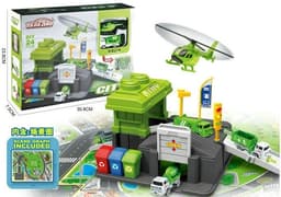 חניון תחנת פינוי זבל כולל 2 מכוניות