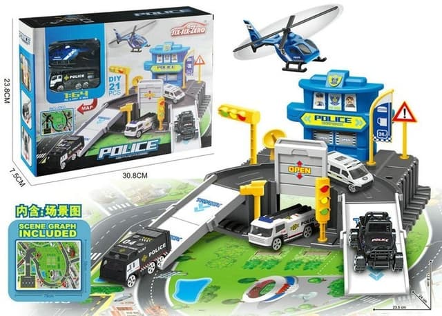 חניון תחנת משטרה כולל 2 מכוניות