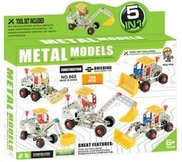 הרכבות מתכת מכוניות עבודה 139 חלקים 1/5