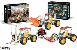 הרכבות מתכת מכוניות עבודה 122 חלקים 1/3