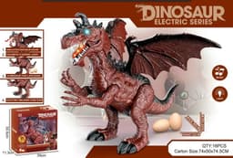 דינוזאור ענק עם כנפיים מטיל בייצים