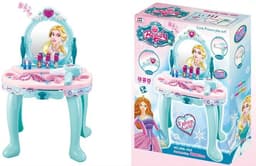 שידת איפור וטיפוח נסיכת הקרח כולל פן ואביזרים כולל אורות ומוזיקה