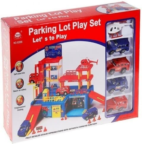 חניון מכוניות כולל 5 מכוניות