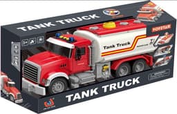 משאית מכלית מים כולל צלילים ואורות גודל 38 ס"מ כולל סוללות