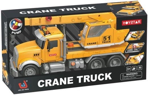 משאית מנוף כולל צלילים ואורות גודל 38 ס"מ כולל סוללות