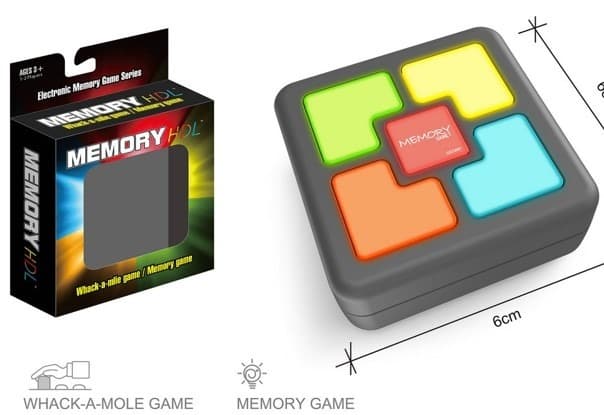 סיימון ריבוע משחק זיכרון מנגן כולל אורות ומוזיקה