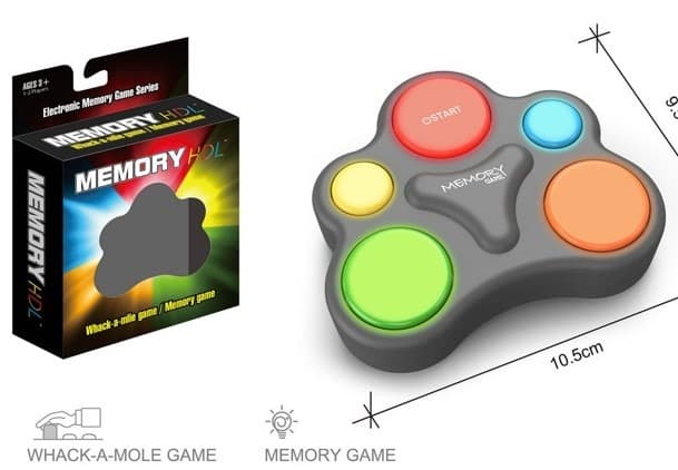 סיימון משחק זיכרון מנגן כולל אורות ומוזיקה