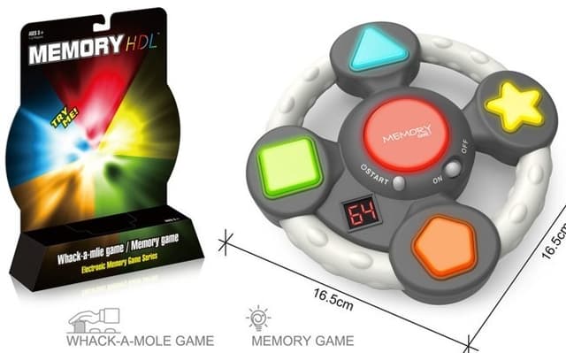 סיימון דיגיטלי סופר משחק זיכרון מנגן כולל אורות ומוזיקה