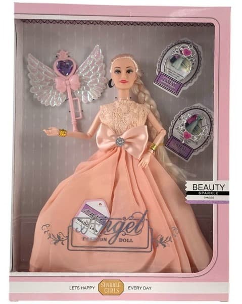 בובה עם שמלה מפוארת וורודה כולל שרביט