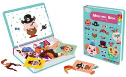 ספר פאזל מגנטי פרצופים כולל 12 כרטיסיות