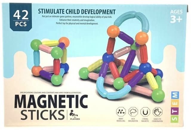 הרכבות מגנטים 42 חלקים