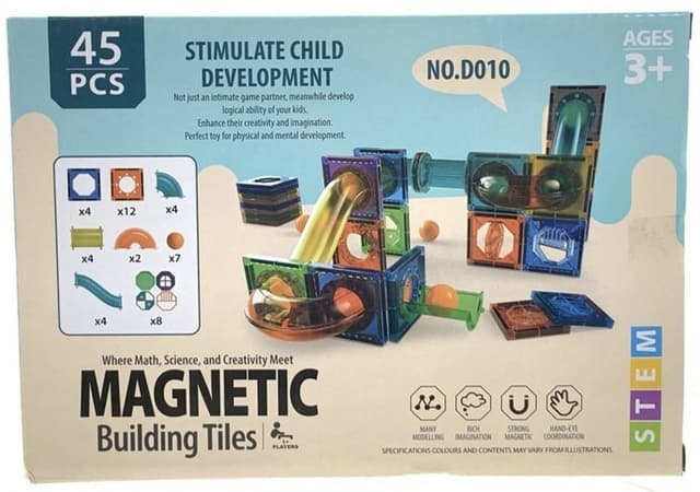 הרכבות מגנטים גן שעשועים 45 חלקים