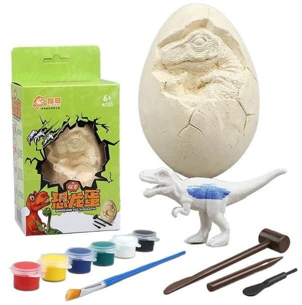 ביצה ארכיאולוגיה דינוזאור כולל צבעי גועש לצביעה