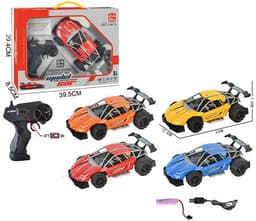 מכונית שלט מרוץ למבורגיני 4 כיוונים גודל 23 ס"מ