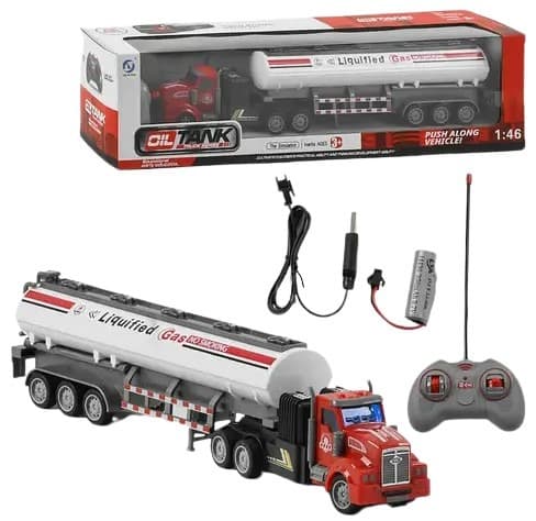 משאית שלט מיכלית דלק 4 כיוונים כולל מטען USB