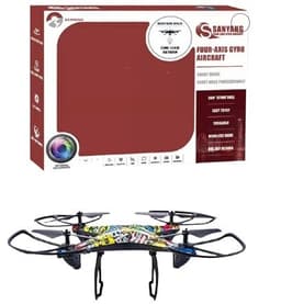 רחפן שלט גרפיטי גודל 35 ס"מ כולל מייצב גובה ומטען USB