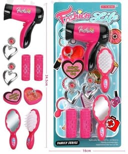 ערכת טיפוח כולל פן ו 8 אביזרים בבליסטר 34 ס"מ