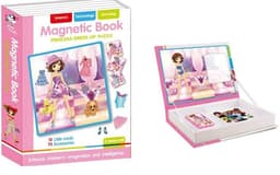 ספר פאזל מגנטי להתאמת תלבושות נשים כולל 12 קלפים ו 73 אביזרים