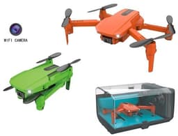 רחפן מיני מתקפל כולל מצלמה 4K 300000P